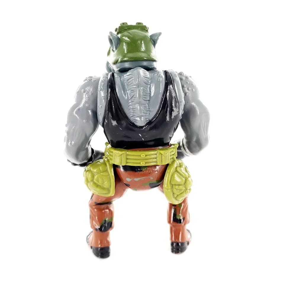 Vintage Teenage Mutant Ninja Turtles TMNT Rocksteady Figure No Knife